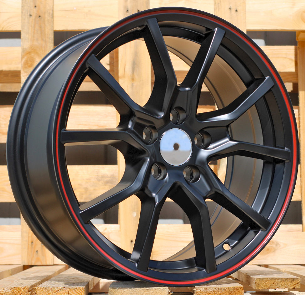valuveljed JIL Wheels B5253BlackHalfMatt+RedLip(BLHMRL)RACIN(K4)